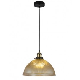 Lexi Lighting-Tristan Glass Pendant Light–Amber / Clear / Grey